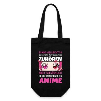 Sarkastisches Kawaii Statement für Manga-Liebhaber - Geschenkbeutel für Flaschen - Schwarz - Vorne