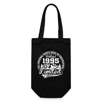 Vintage 1995 Anniversaire Cadeau vintage rétro - Sac à bouteille - noir - Devant