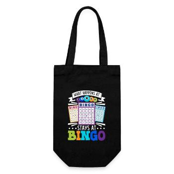 Jeu de cartes de bingo Grand-mère Joueur de bingo Cartes de bingo - Sac à bouteille - noir - Devant