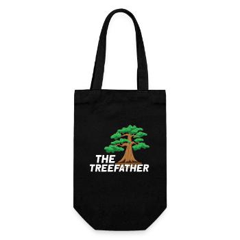 Bonsai Japan Silhouette Gardener Gardening Lover - Gift Bag for Bottles - black - Front