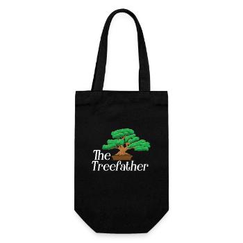 Bonsai Japan Silhouette Gardener Gardening Lover - Gift Bag for Bottles - black - Front