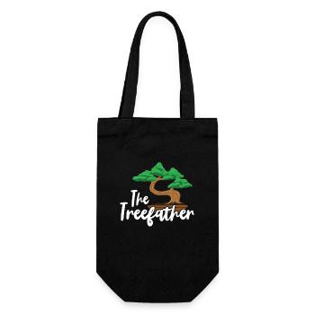 Bonsai Japan Silhouette Gardener Gardening Lover - Gift Bag for Bottles - black - Front