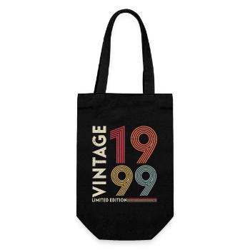 legendär seit 1999 - Geschenkbeutel für Flaschen - Schwarz - Vorne
