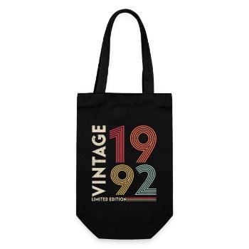 Limited Edition 1992 - Birthday 1992 - Gift Bag for Bottles - black - Front