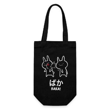 Baka Infographic Bunnies Anime - Gift Bag for Bottles - black - Front