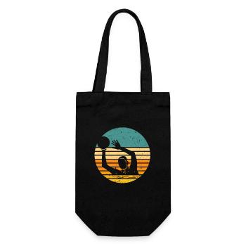 Water Polo Ball Sport Player Fan Coach Goalkeeper - Gift Bag for Bottles - black - Front