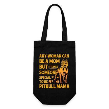Maman Pitbull - Sac à bouteille - noir - Devant