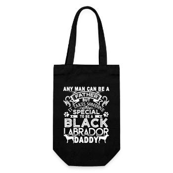 Proud Black Labrador Daddy - Gift Bag for Bottles - black - Front