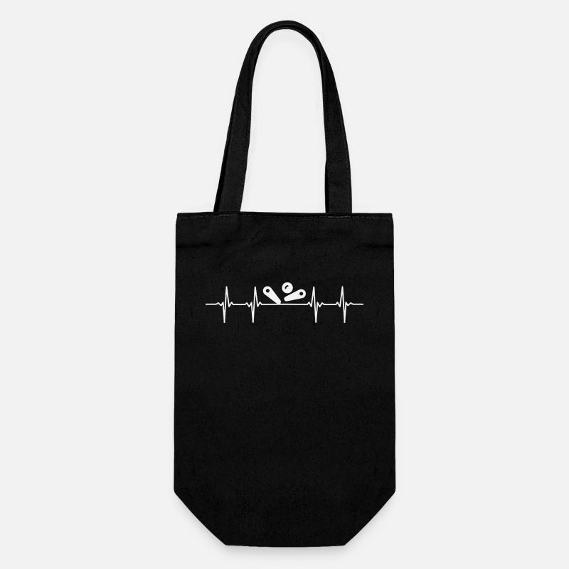 Pinball Heartbeat Pinball Machine ECG Pulse Pinball - Sac à bouteille - noir
