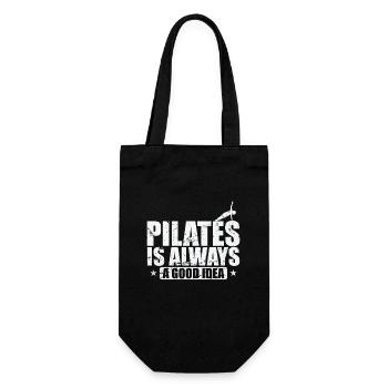 Pilates is always a good Idea Powerhouse - Gift Bag for Bottles - black - Front