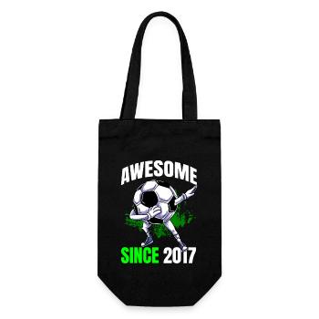 Génial depuis 2017 - 6e anniversaire de football - Sac à bouteille - noir - Devant