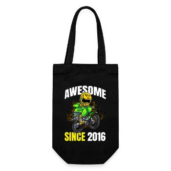 Génial depuis 2016 - 7ème anniversaire de Dirt Bike Rider - Sac à bouteille - noir - Devant