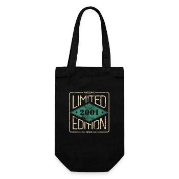 Awesome Since 2001 Retro Vintage Design - Gift Bag for Bottles - black - Front