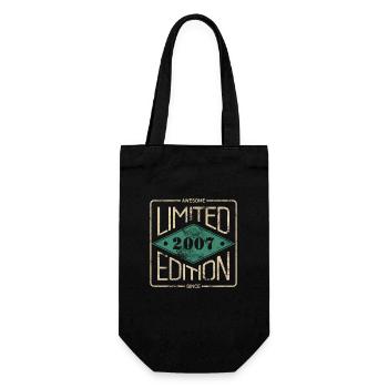 Awesome Since 2007 Retro Vintage Design - Gift Bag for Bottles - black - Front