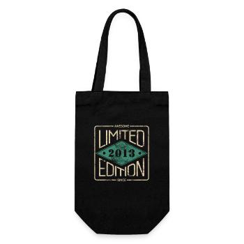 Awesome Since 2013 Retro Vintage Design - Gift Bag for Bottles - black - Front