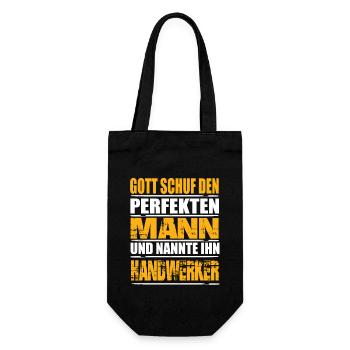 Handwerker - Geschenkbeutel für Flaschen - Schwarz - Vorne