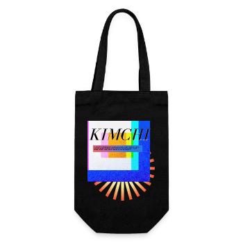 kimchi definition Korean Saying English - Gift Bag for Bottles - black - Front