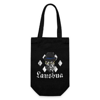 Lausbua bayern weiss - Sac à bouteille - noir - Devant