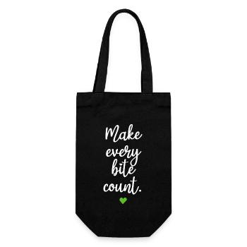 Veganer Make Every Count Go Vegan Veganerin - Sac à bouteille - noir - Devant