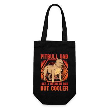 Pitbull Dad comme un papa ordinaire mais plus cool - Sac à bouteille - noir - Devant