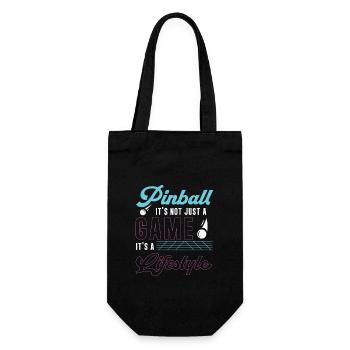 Pinball is not just a game Funny pinball - Gift Bag for Bottles - black - Front
