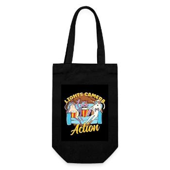 Ligts Camera Action - Gift Bag for Bottles - black - Front