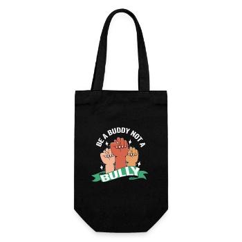 Be A Buddy Not A Bully Anti Bullying - Gift Bag for Bottles - black - Front
