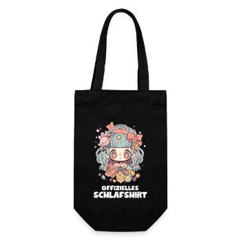 Schlafanzug Cosplay Offizielles Anime Schlafshirt - Geschenkbeutel für Flaschen - Schwarz - Vorne