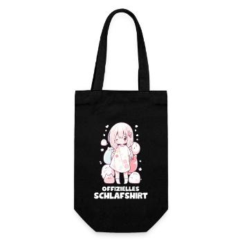 Kawaii Shirt Mädchen Niedliche Pyjama-Nachtwäsche - Geschenkbeutel für Flaschen - Schwarz - Vorne
