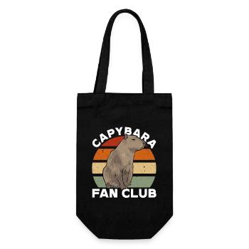 Capybara rodent - Gift Bag for Bottles - black - Front