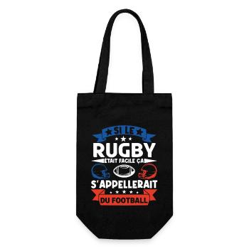 Cadeau rugbyman. cadeau rugby France. rugby fan . - Sac à bouteille - noir - Devant