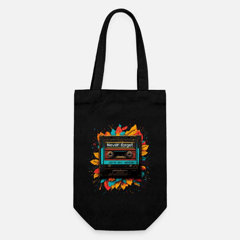 Never forget 90s gift - Gift Bag for Bottles - black