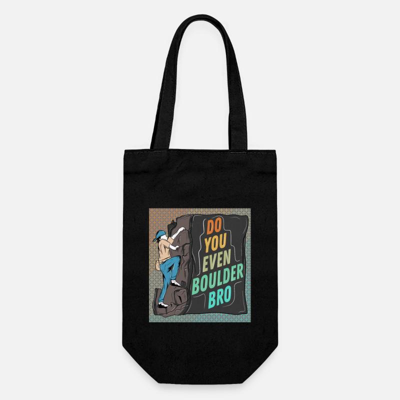Do you even boulder bro3 - Geschenkbeutel für Flaschen - Schwarz