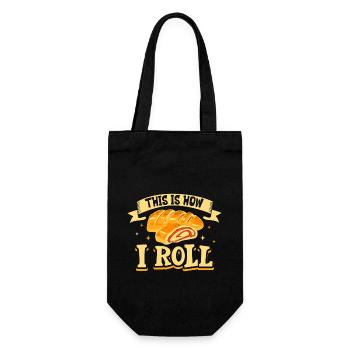 This is how I roll - Stromboli - Geschenkbeutel für Flaschen - Schwarz - Vorne