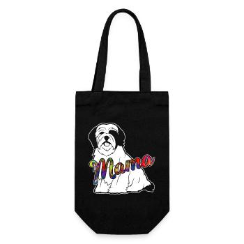 Lhasa Apso Lhasa Apso Mama - Gift Bag for Bottles - black - Front