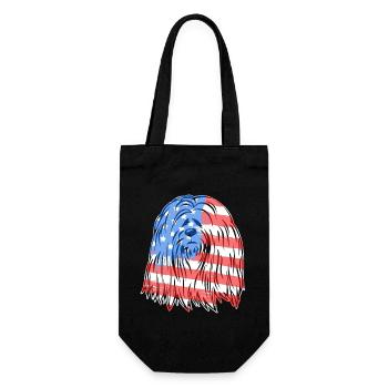 Lhasa Apso Lhasa Apso Flag - Gift Bag for Bottles - black - Front