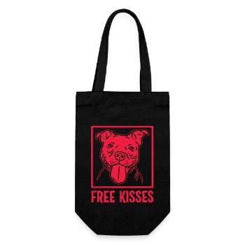 Bisous gratuits Pitbull - Sac à bouteille - noir - Devant