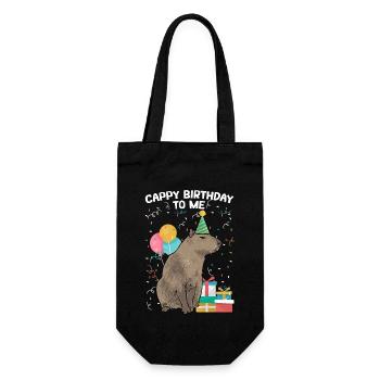 Capybara rodent - Gift Bag for Bottles - black - Front