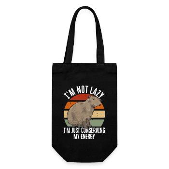 Capybara rodent - Gift Bag for Bottles - black - Front
