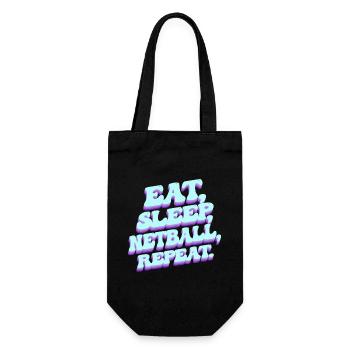 Lustiger Netball-Liebhaber - Geschenkbeutel für Flaschen - Schwarz - Vorne