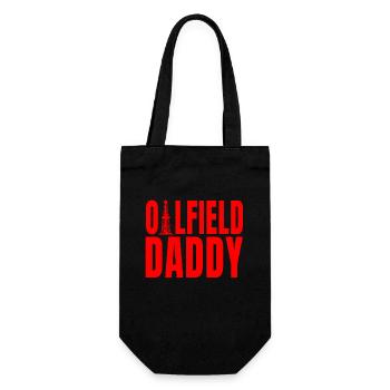Great Oil Field Dad Father's Day Design - Gift Bag for Bottles - black - Front