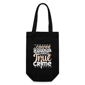 True Crime Murder Spy Crime Interest Gift Idea - Geschenkbeutel für Flaschen - Schwarz - Vorne