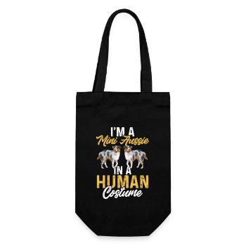 Miniature Australian Shepherd - Gift Bag for Bottles - black - Front