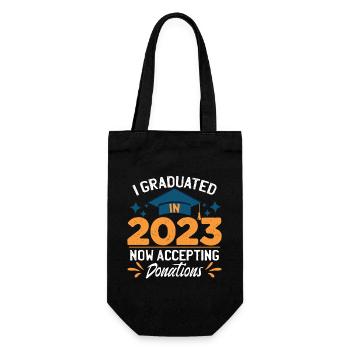 J’ai obtenu mon diplôme en 2023 - Sac à bouteille - noir - Devant