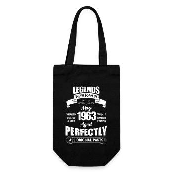 Les légendes sont nées en mai 1963 anniversaire - Sac à bouteille - noir - Devant