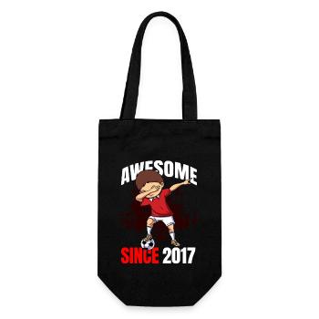Génial depuis 2017 - 6ème anniversaire du joueur de football - Sac à bouteille - noir - Devant