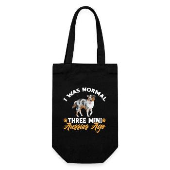 Miniature Australian Shepherd - Gift Bag for Bottles - black - Front