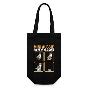 Miniature Australian Shepherd - Gift Bag for Bottles - black - Front