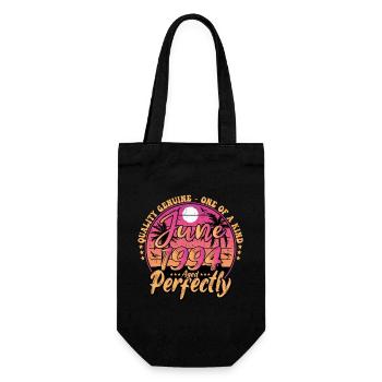 June 1994 anniversary 1994 Retro 1994 June - Gift Bag for Bottles - black - Front