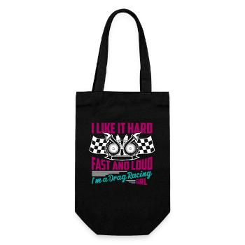 Je l’aime dur, rapide et fort Je suis un Gi de course de dragster - Sac à bouteille - noir - Devant